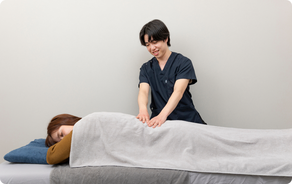 施術の様子